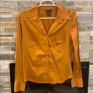 V neck cotton business blouse